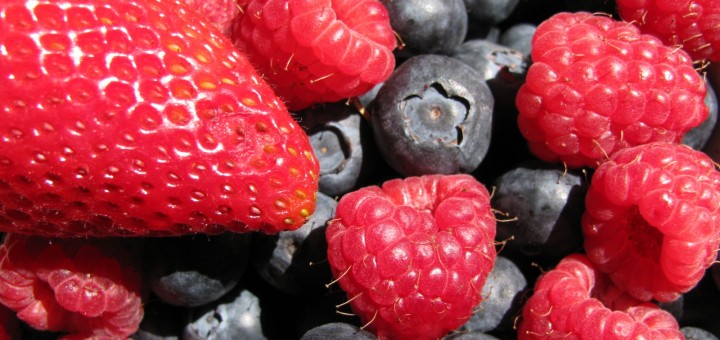 Strawberries, Raspberries, Blueberries