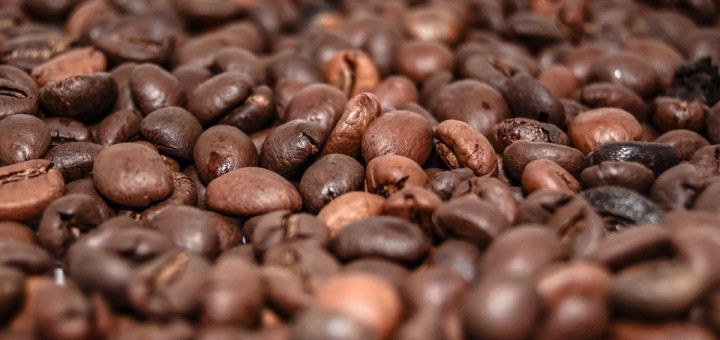 close up coffee beans