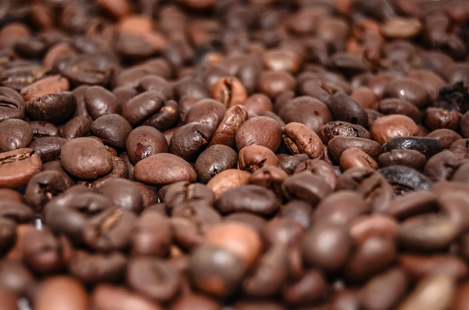 close up coffee beans