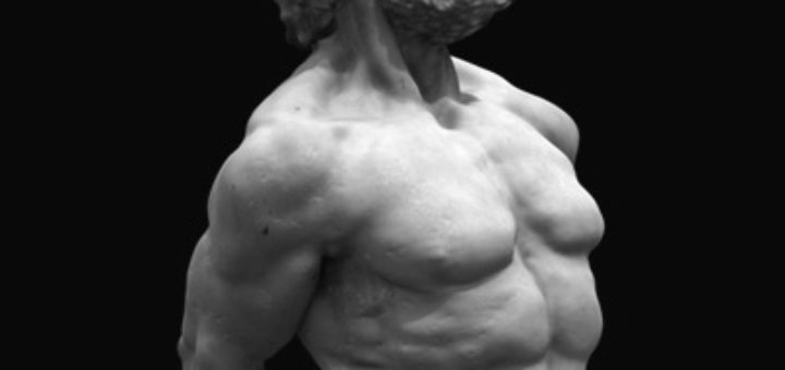 Statue of strong man