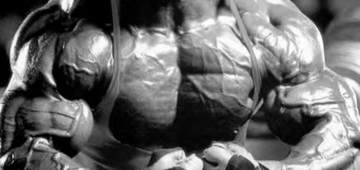 bodybuilder flexing