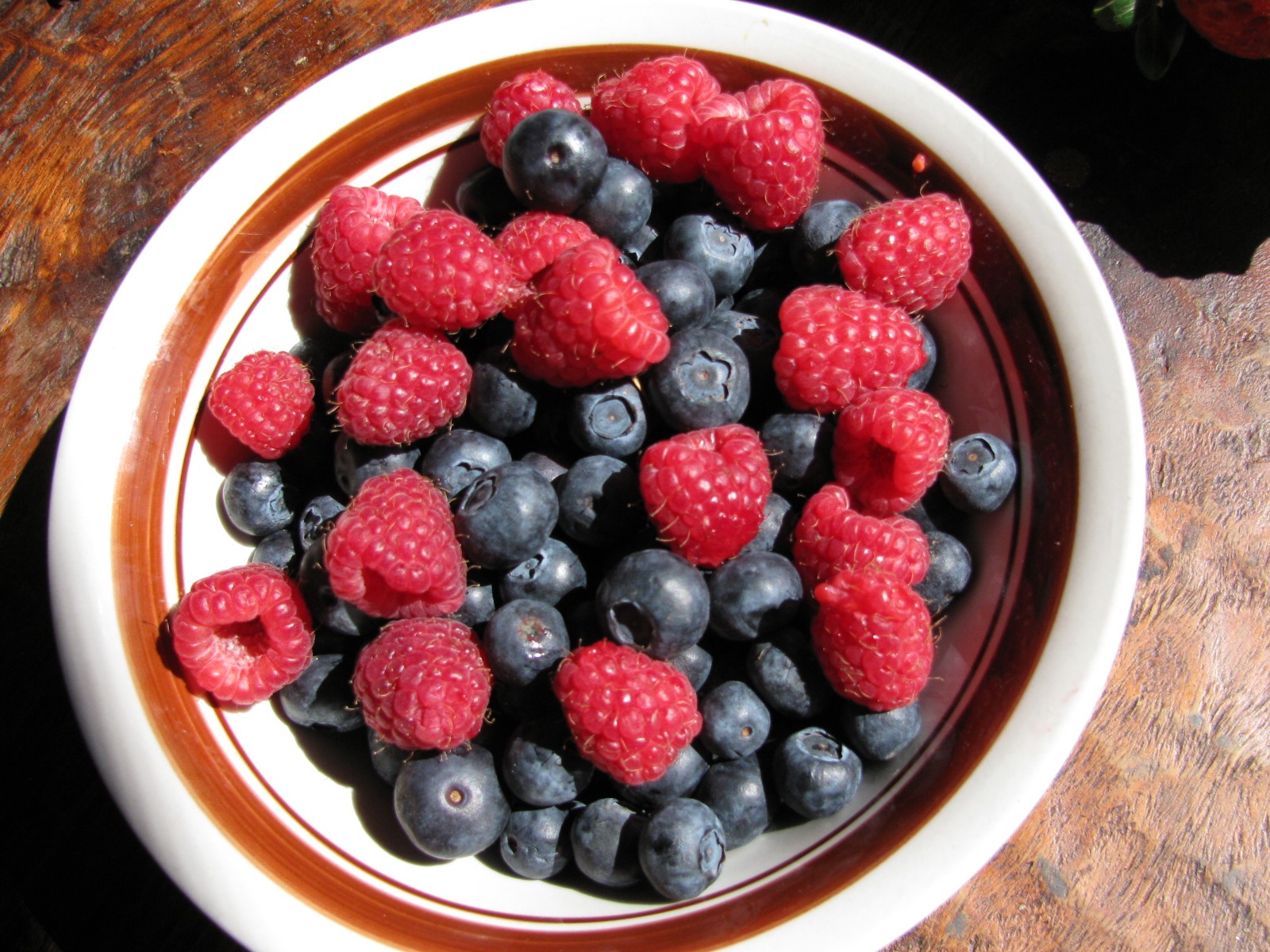 Blueberries and Raspberries