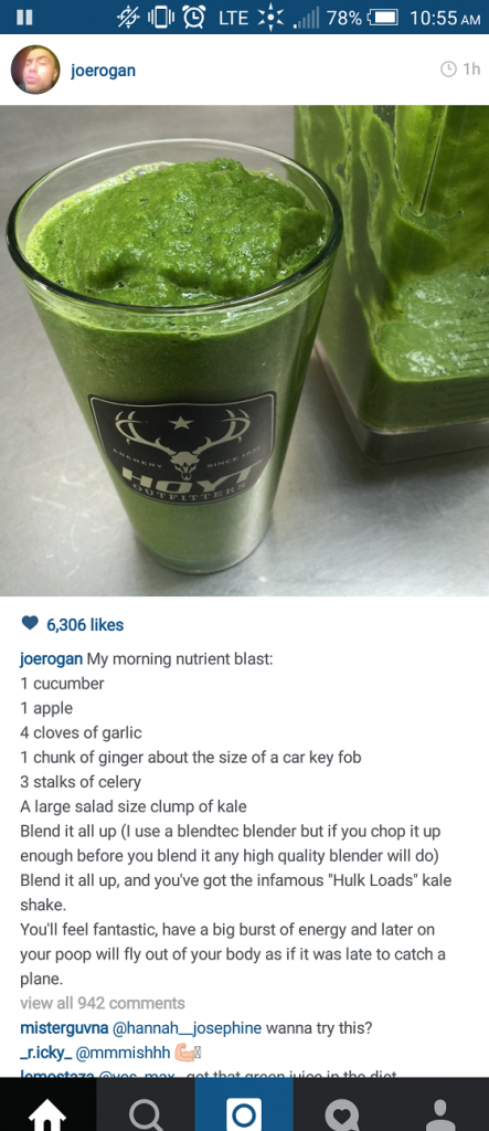 Joe Rogan Smoothie