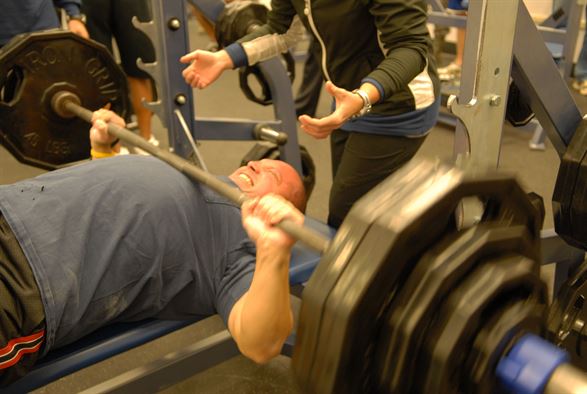 bench pressing