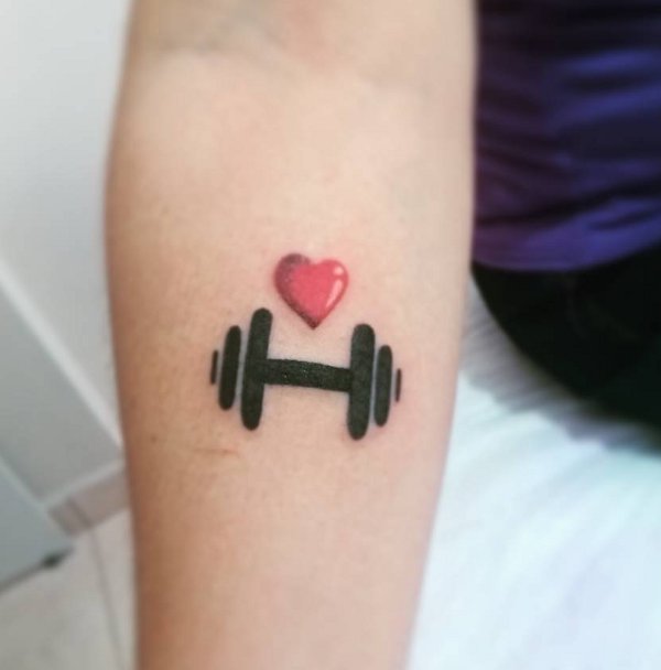 Maa paa and Dumbbell tattoo - Dark Star Tattoo | Facebook